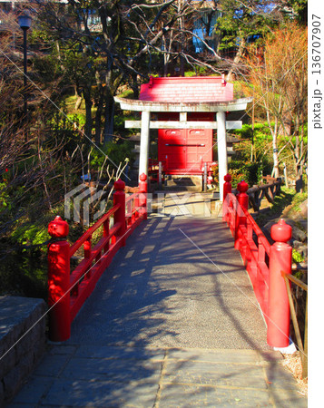須藤公園（東京都文京区千駄木）の風景 136707907