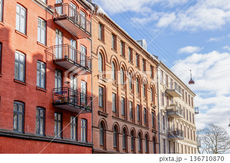 Danish urban housing with classic architecture 136710870