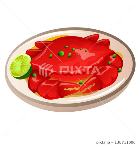 baked mud crab dish with lime baked mud crab dish with lime 136711006
