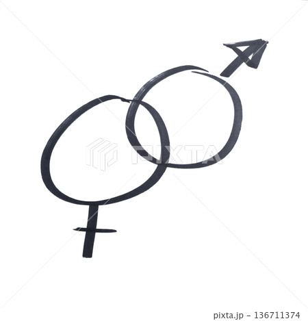 male and female symbols male and female symbols 136711374
