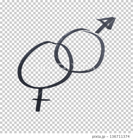 male and female symbols male and female symbols 136711374