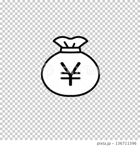 Simple and cute money investment material 136711396