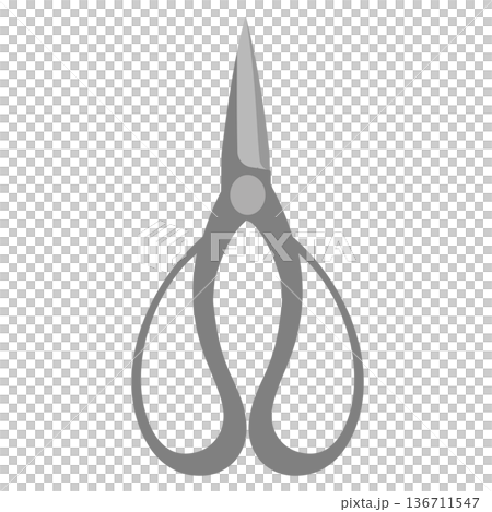 傳統日式盆景剪刀示意圖 136711547