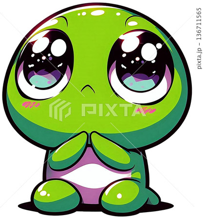 A frog with big watery eyes begging gently A frog with big watery eyes begging gently 136711565