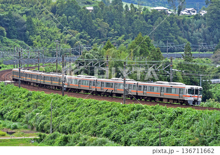 東海道本線　菊川－金谷　JR東海　313系　T14編成（静岡） 136711662