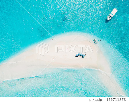 Drone view of seascape atoll sandbank island in Maldives Drone view of seascape atoll sandbank island in Maldives 136711878