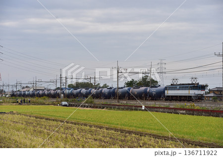 東北本線 東鷲宮-栗橋 JR貨物 EF65-2084(新鶴見) 東北本線 東鷲宮-栗橋 JR貨物 EF65-2084(新鶴見) 136711922