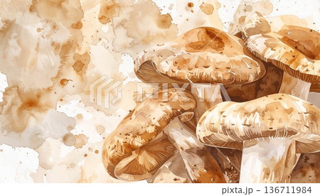キノコのイラスト素材 136711984