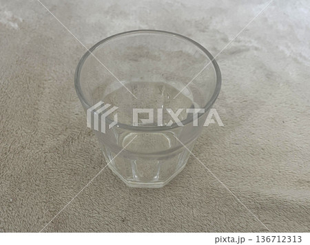 glass isolated on the table 136712313