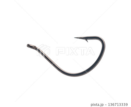Fishing tackle, hook close-up Fishing tackle, hook close-up 136713339