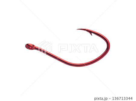 Fishing tackle, hook close-up Fishing tackle, hook close-up 136713344