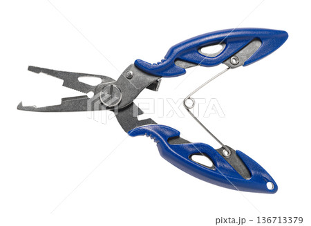 Fishing multitool close-up Fishing multitool close-up 136713379