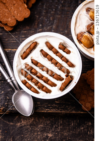 Trendy viral Japanese yogurt cheesecake 136713619