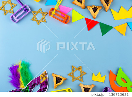 Jewish holiday Purim celebration concept Jewish holiday Purim celebration concept 136713621