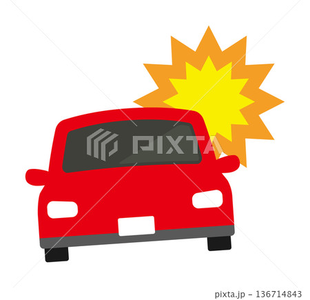 ぶつかる車 ぶつかる車 136714843
