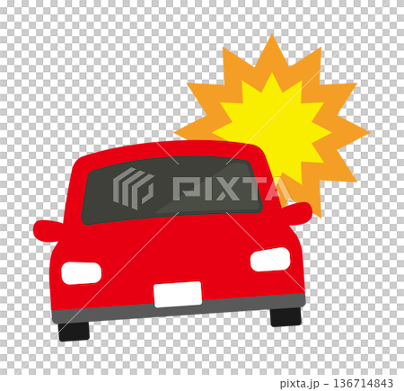 ぶつかる車 ぶつかる車 136714843