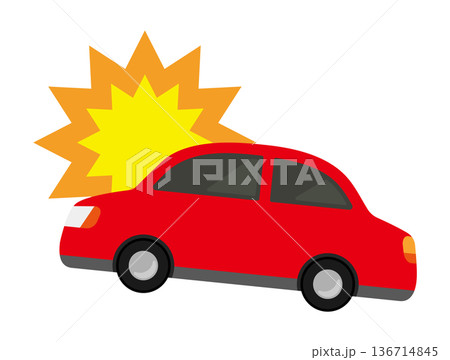 ぶつかる車 ぶつかる車 136714845