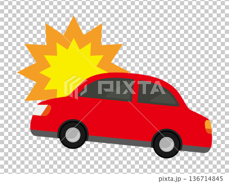 ぶつかる車 ぶつかる車 136714845