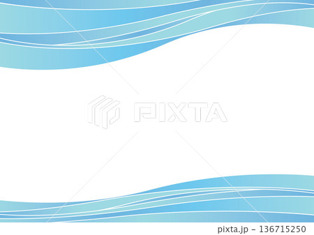 青のシンプルな青色の流れるライン 青のシンプルな青色の流れるライン 136715250