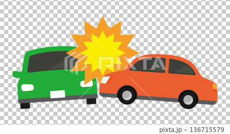 車2台の追突事故 136715579