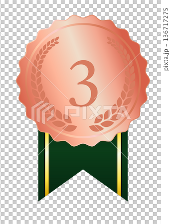 Bronze medal for third place (with bay leaves) Bronze medal for third place (with bay leaves) 136717275