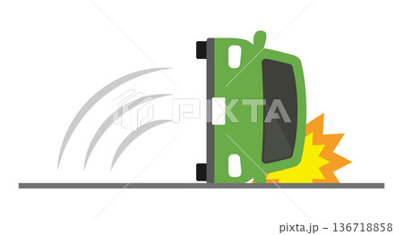 横転する車 136718858