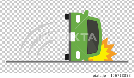 横転する車 136718858