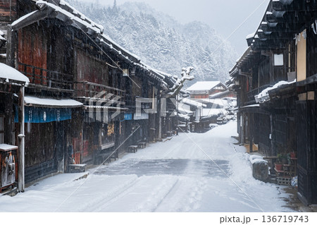 妻籠宿（冬） 136719743