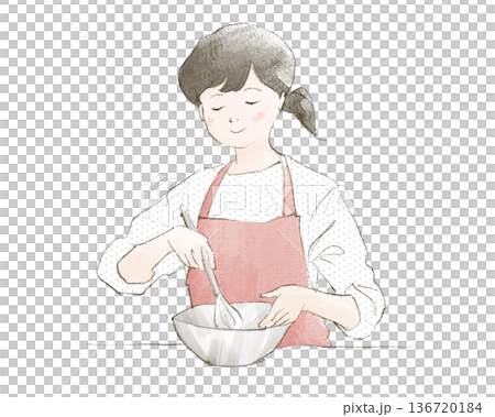 A woman making sweets 136720184