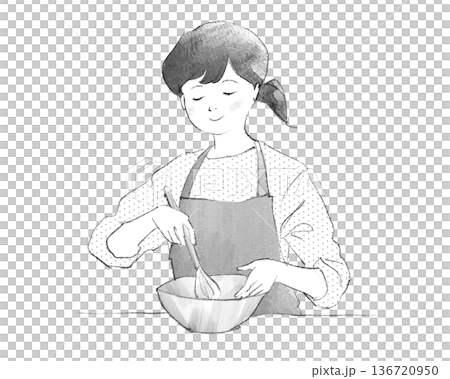A woman making sweets A woman making sweets 136720950