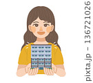 マンションに住む事を決めた、女性のイラスト 136721026
