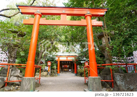 御器所八幡宮 拝殿へ続く弐の鳥居 御器所八幡宮 拝殿へ続く弐の鳥居 136721623