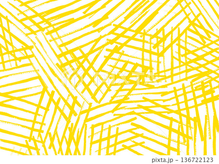 黄色の幾何学的なシームレスなパターンの背景イラスト 136722123