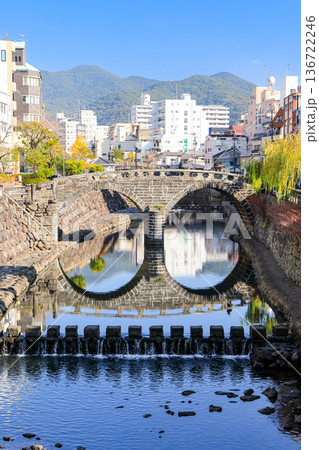 長崎市 長崎の人気観光スポット 眼鏡橋 長崎市 長崎の人気観光スポット 眼鏡橋 136722246