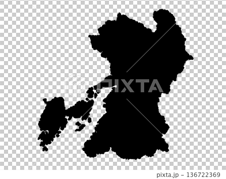 熊本縣地圖(輪廓圖) 熊本縣地圖(輪廓圖) 136722369