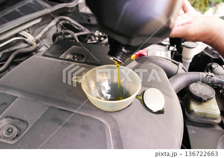 Engine Oil Service by Auto Mechanic Engine Oil Service by Auto Mechanic 136722663
