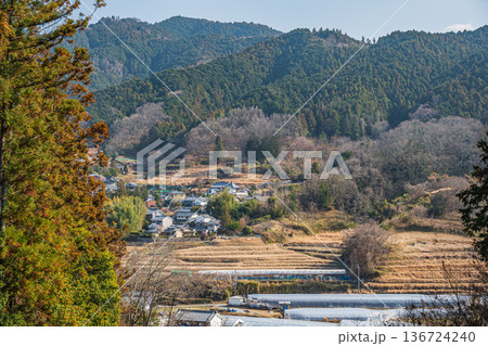 国営飛鳥歴史公園祝戸地区から阪田方面の眺め 奈良県明日香村 国営飛鳥歴史公園祝戸地区から阪田方面の眺め 奈良県明日香村 136724240