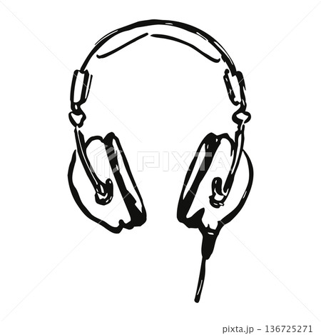 high quality stereo headphones for music listening and audio production purposes with comfortable design 136725271