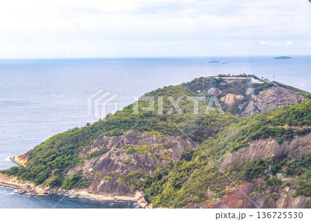 Urca Beach Tropical Island Paradise Panorama Rio de Janeiro Brazil. Urca Beach Tropical Island Paradise Panorama Rio de Janeiro Brazil. 136725530