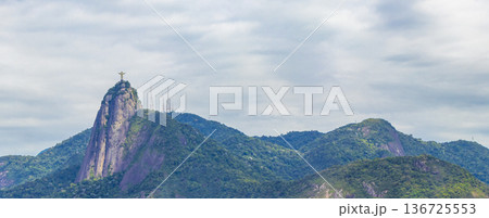 Christ the Redeemer on Corcovado mountain Rio de Janeiro Brazil. Christ the Redeemer on Corcovado mountain Rio de Janeiro Brazil. 136725553