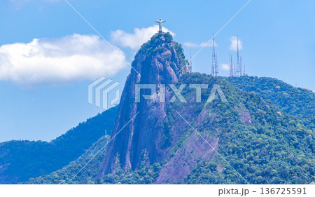 Christ the Redeemer on Corcovado mountain Rio de Janeiro Brazil. 136725591