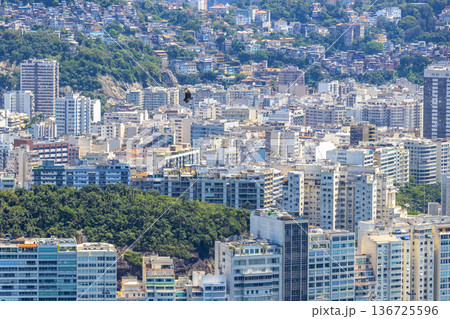 Rio de Janeiro Brazil City Downtown Cityscape and Skyline Panorama. Rio de Janeiro Brazil City Downtown Cityscape and Skyline Panorama. 136725596