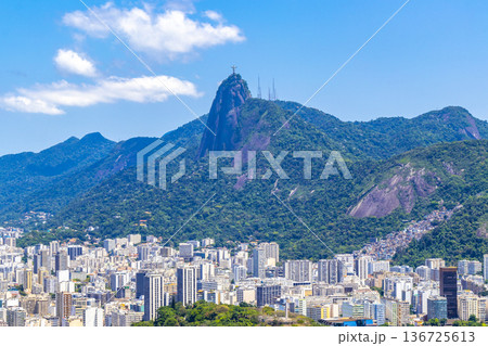 Christ the Redeemer on Corcovado mountain Rio de Janeiro Brazil. 136725613