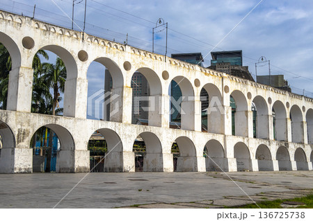 Rio de Janeiro Brazil City Arcos da Lapa bridge arches. Rio de Janeiro Brazil City Arcos da Lapa bridge arches. 136725738