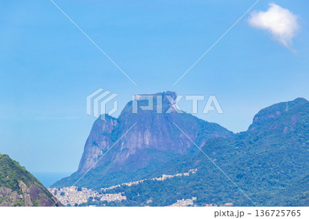 Rio de Janeiro Brazil Panorama View City Skyline Cityscape Mountains. Rio de Janeiro Brazil Panorama View City Skyline Cityscape Mountains. 136725765