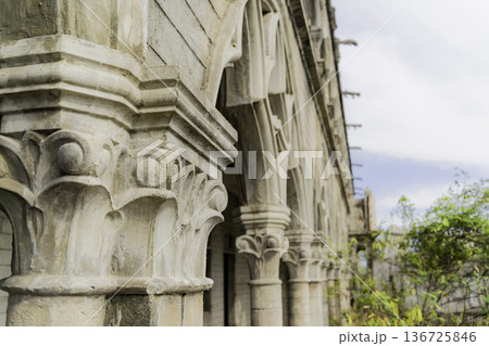 An abandoned monastery. 136725846