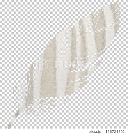Beautiful watercolor bird feather icon image illustration Beautiful watercolor bird feather icon image illustration 136725892