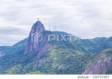 Christ the Redeemer on Corcovado mountain Rio de Janeiro Brazil. Christ the Redeemer on Corcovado mountain Rio de Janeiro Brazil. 136725967