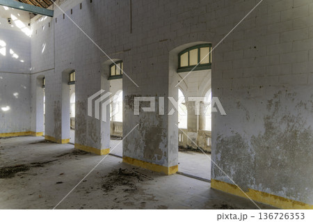 An abandoned monastery. 136726353