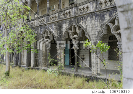 An abandoned monastery. An abandoned monastery. 136726359